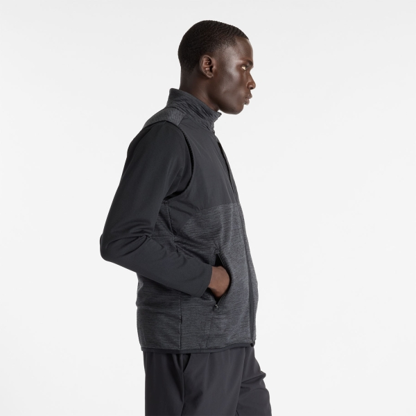 New Balance Heat Grid Chaleco - Black/Slate Gray
