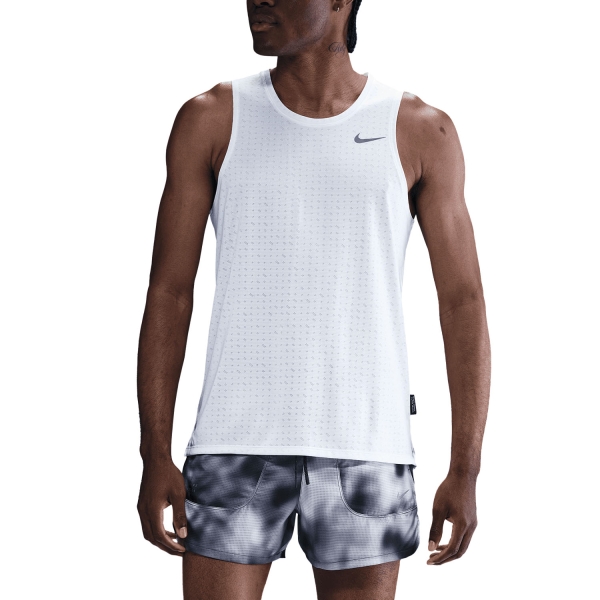 Canotta Running Uomo Nike Breathe Miler Canotta  Summit White/Reflective Silver HJ4183121