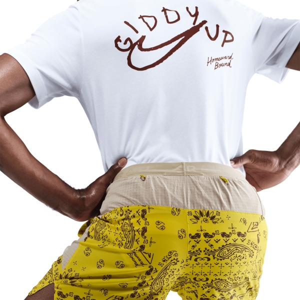 Nike Dri-FIT Graphic 6in Shorts - Lightening/Desert Khaki/Black