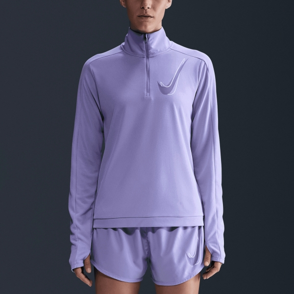 Maglia Running Donna Nike DriFIT Swoosh Graphic Maglia  Lilac Ice HJ2225533