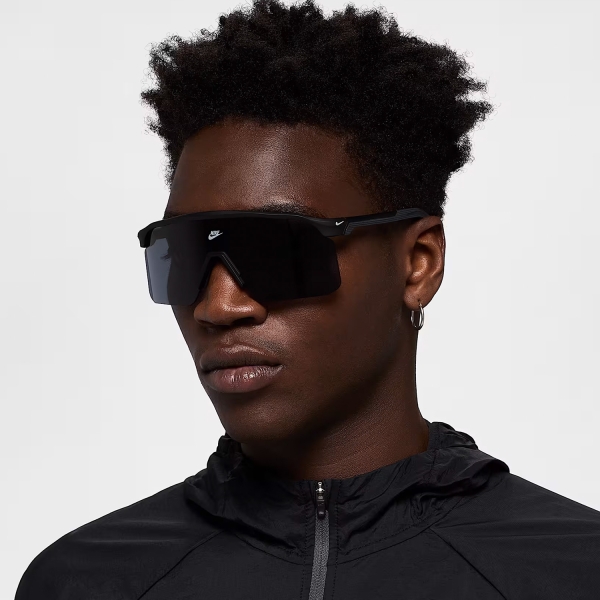 Occhiali da Running Nike Expedition Shield Occhiali  Matte Black/Grey NKIB6562X010