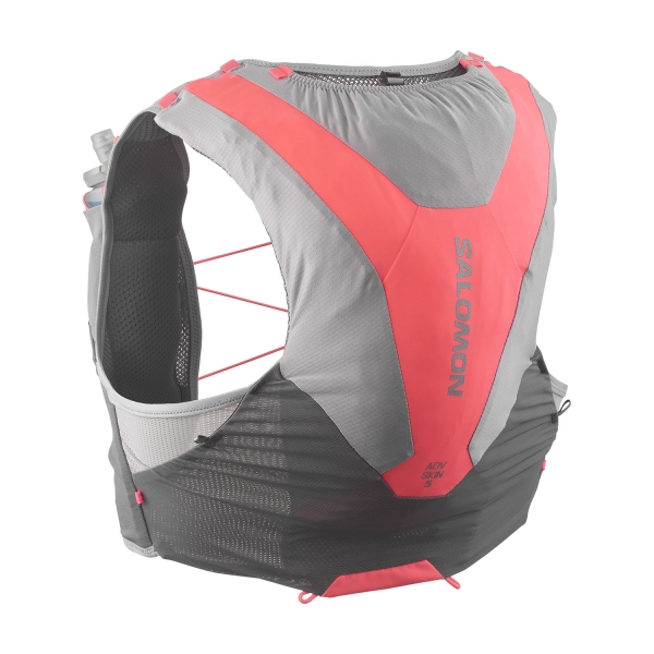 Salomon ADV Skin 5 Set Zaino - Castlerock/Alloy/Neon Flame