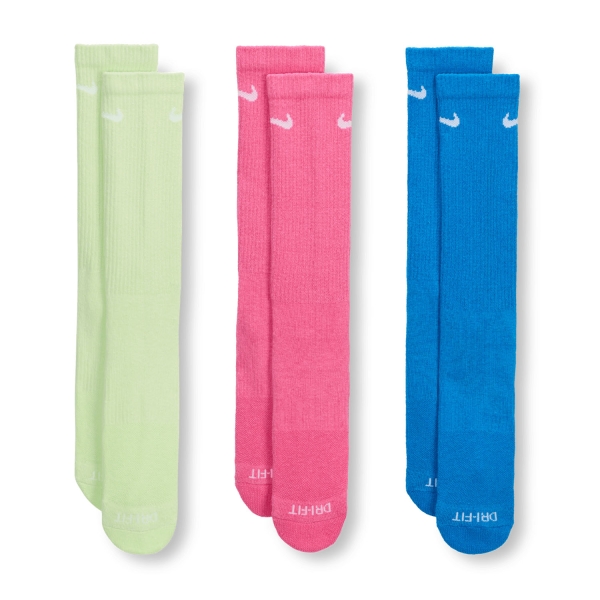 Nike Everyday Plus Cushioned x 3 Calze - Multi Color/Fuchsia