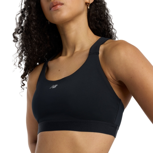 Reggiseno Sportivo Donna New Balance Essential DRY Reggiseno Sportivo  Black WB51035BK