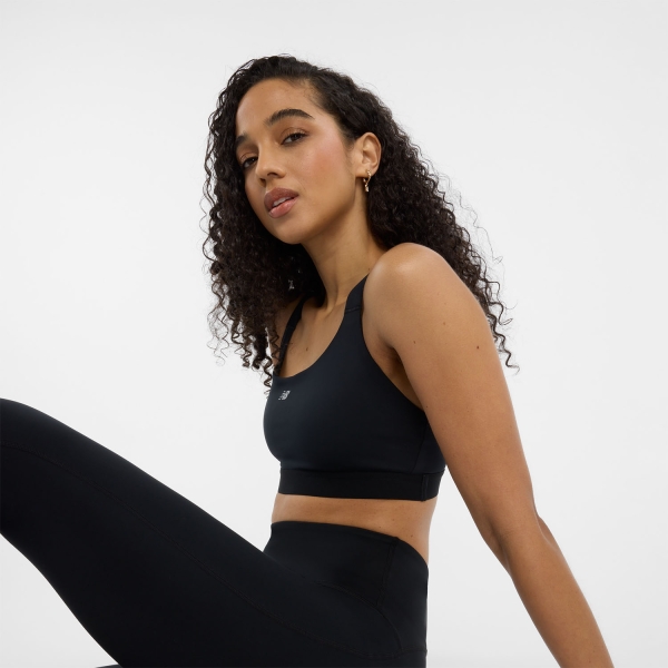 New Balance Essential DRY Reggiseno Sportivo - Black