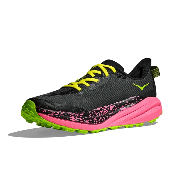Hoka Speedgoat 6 - Black/Neon Rose