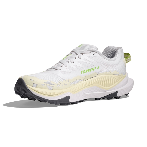 Hoka Torrent 4 - White/Neon Lime