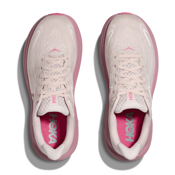 Hoka Clifton 10 Wide - Rose Cream/Dried Rose