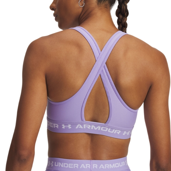 Under Armour Crossback Mid Sports Bra - Transparent/White