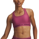 Under Armour Crossback Mid Reggiseno Sportivo - Fuchsia Dusk/Dark Maroon