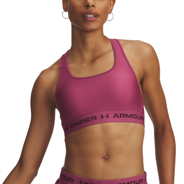 Reggiseno Sportivo Donna Under Armour Crossback Mid Reggiseno Sportivo  Fuchsia Dusk/Dark Maroon 13610340659