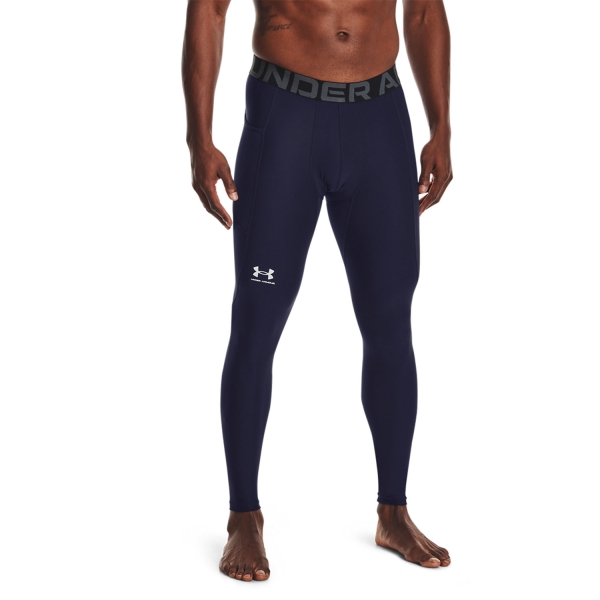  Under Armour HeatGear Calzamaglia  Midnight Navy/White 13615860410