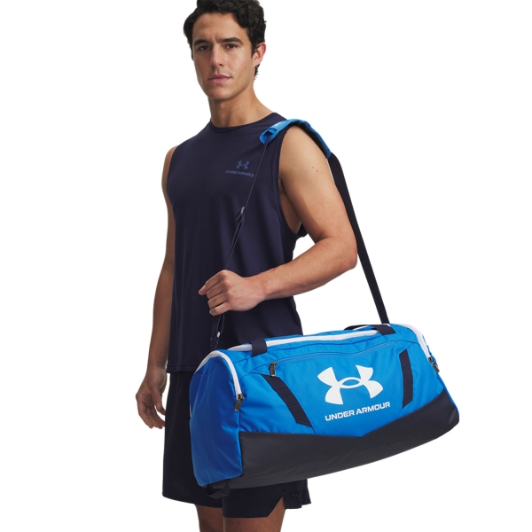 Under Armour Undeniable 5.0 Borsone Piccolo - Blue Atlantis/Midnight Navy/White