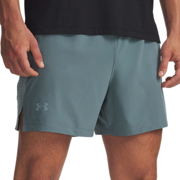 Pantaloncino Running Uomo Under Armour Launch Elite 5in Pantaloncini  Jasper Blue/Serpentine/Reflective 13765090587