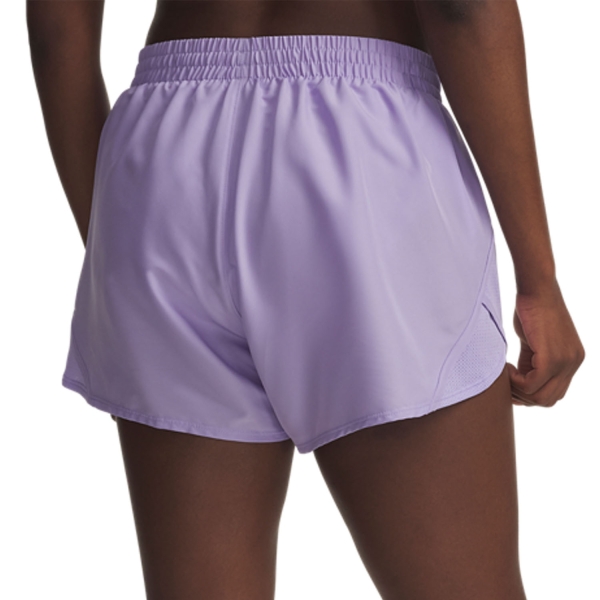 Under Armour Fly By 4in Pantaloncini - Transparent/Reflective