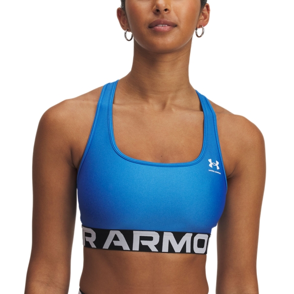 Sujetador Deportivos Mujer Under Armour HeatGear Sujetador Deportivo  Blue Atlantis/White 13835440402