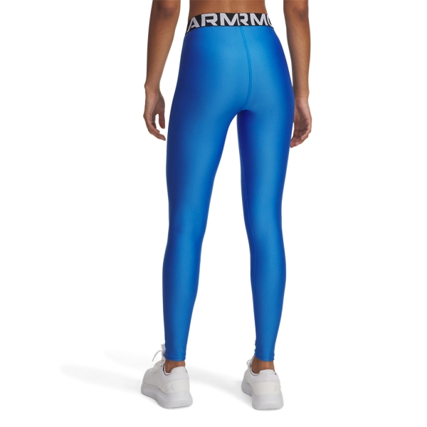 Under Armour HeatGear Tights - Blue Atlantis/White