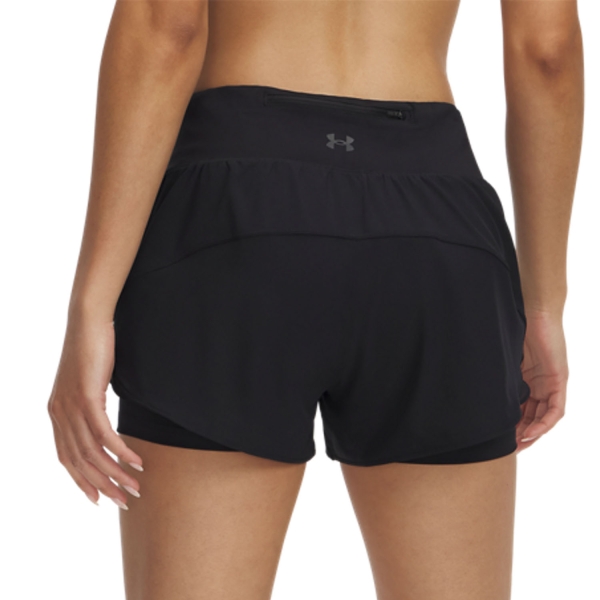 Under Armour Launch Pro 2 in 1 3in Shorts - Black/Reflective