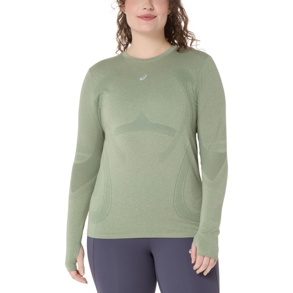 Maglia Running Donna Asics Road Maglia  Monument Blue/Whisper Green 2012D290400