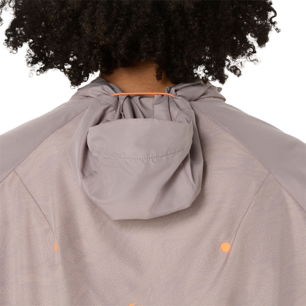 ASICS Fujitrail Windbreaker Giacca - Rainstorm Grey