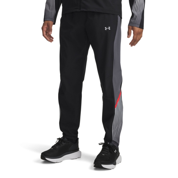 Pants y Tights Running Hombre Under Armour Velociti Storm Pantalones  Black/Castlerock/Reflective 60058990001