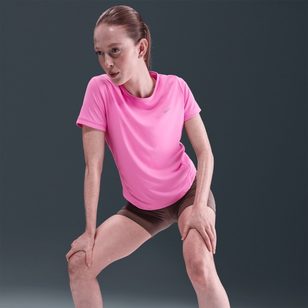 Nike Tempo Camiseta - Playful Pink/Reflective Silver