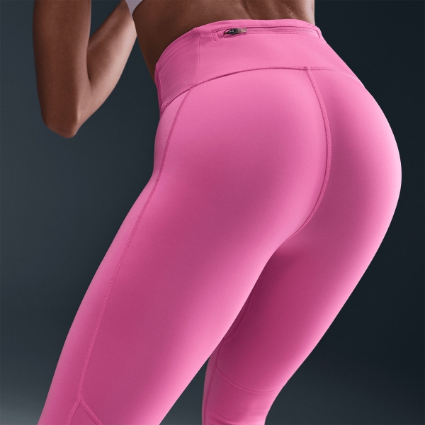 Nike Dri-FIT Tempo Swoosh 7/8 Tights - Playful Pink/Black/Reflective Silver/White