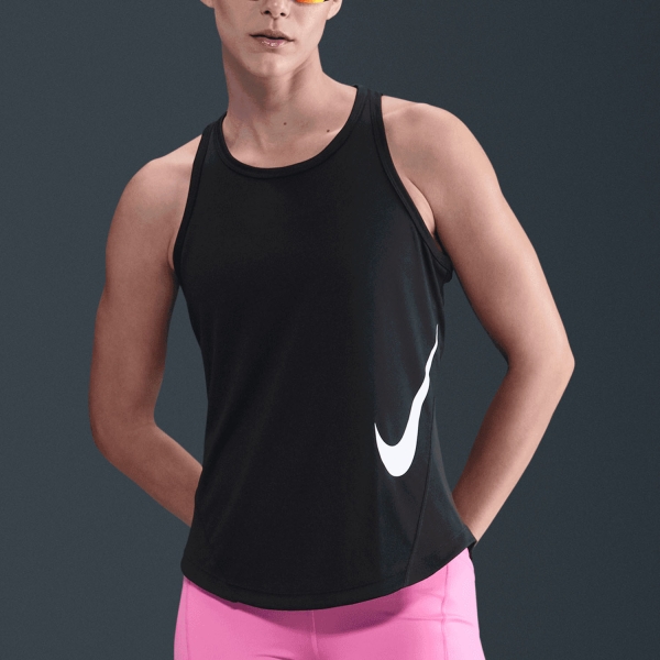 Canotta Running Donna Nike Tempo Swoosh Canotta  Black/White HV2791010
