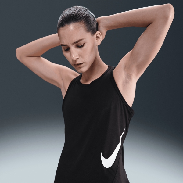 Nike Tempo Swoosh Tank - Black/White