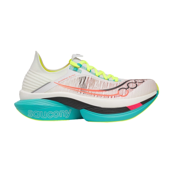 Scarpe Running Performance Uomo Saucony Endorphin Elite 2  White/Mutant S3099497