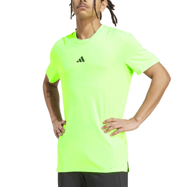 Maglietta Training Uomo adidas D4T AEROREADY Maglietta  Lime Burst JX3287