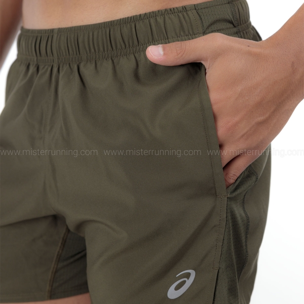 Asics Core Logo 5in Shorts - Brown Stone
