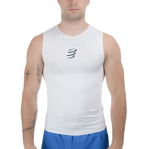 Canotta Running Uomo Compressport ON/OFF Canotta  White ATSM4350001