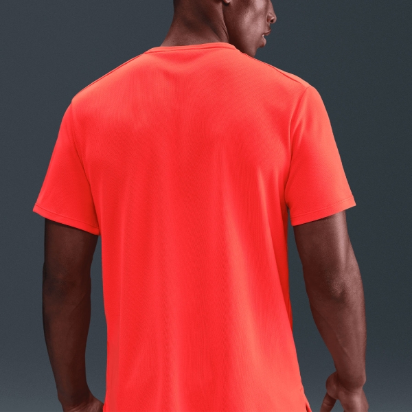 Nike Dri-FIT UV Run Division Miler Maglietta - Bright Crimson/Reflective Silver