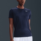 Nike Dri-FIT Swoosh Maglietta - Midnight Navy/White