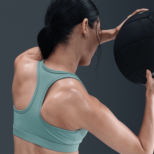 Nike Swoosh Reggiseno Sportivo - Cannon/White