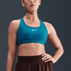 Nike Swoosh Reggiseno Sportivo - Green Abyss/White