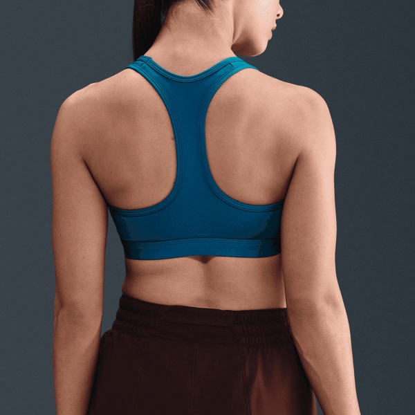 Nike Swoosh Reggiseno Sportivo - Green Abyss/White