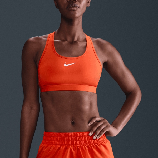 Reggiseno Sportivo Donna Nike Swoosh Reggiseno Sportivo  Picante Red/White DX6821633