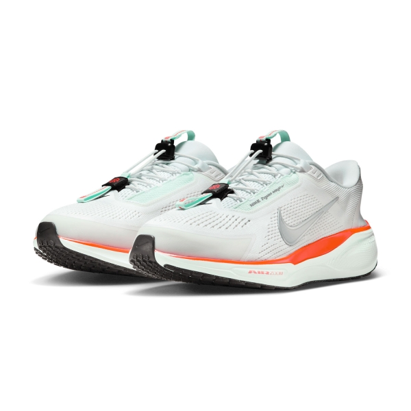 Nike Pegasus EasyOn - White/Metallic Silver/Bright Crimson