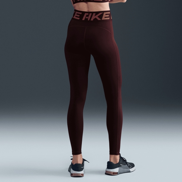 Nike Pro Sculpt Tights - Burgundy Crush/White