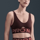 Nike Indy Plunge Reggiseno Sportivo -  Burgundy Crush/Canyon Rust/White