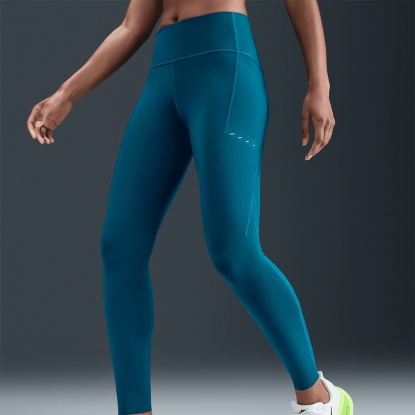 Nike Swift 7/8 Tights - Green Abyss/Reflective Silver