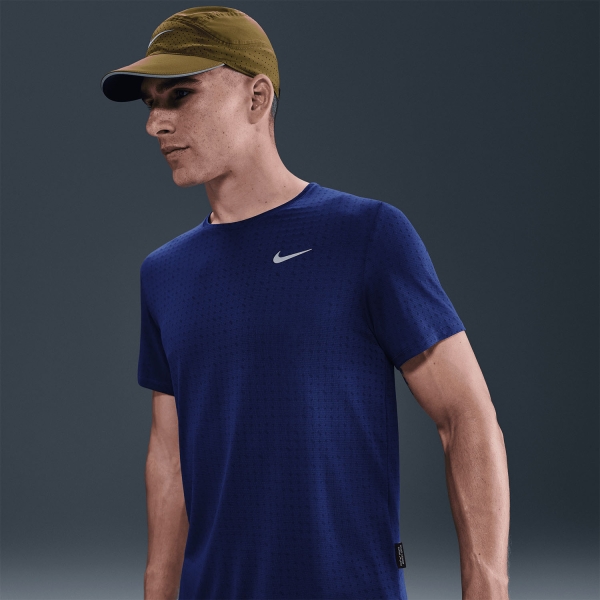 Nike Miler Breathe Maglietta - Blue Void/Reflective Silver