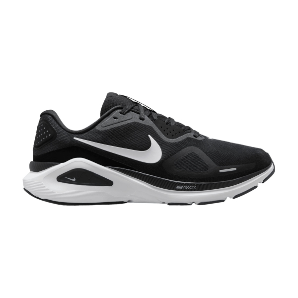 Scarpe Running Stabili Uomo Nike Structure 26 Wide  Black/White/Wolf Grey/Metallic Silver HQ2588001