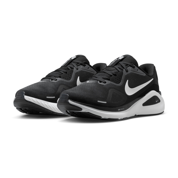 Nike Structure 26 Wide - Black/White/Wolf Grey/Metallic Silver