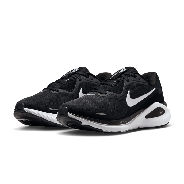 Nike Structure 26 Wide - Black/White/Wolf Grey/Metallic Silver