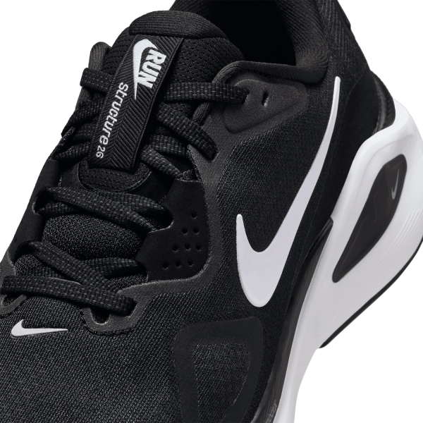 Nike Structure 26 Wide - Black/White/Wolf Grey/Metallic Silver