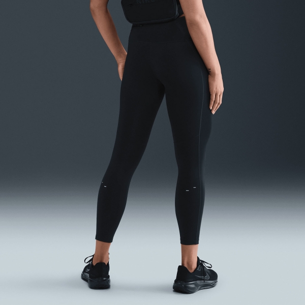 Nike Dri-FIT Tempo Swoosh 7/8 Tights - Black/Reflective Silver/White