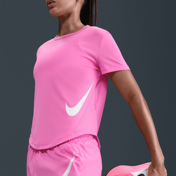 Nike Tempo Swoosh T-Shirt - Playful Pink/White
